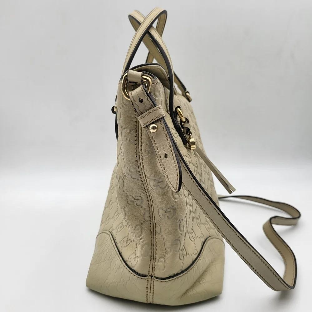 GUCCI MEDIUM GUCCISSIMA BREE FOLD OVER TOP HANDLE TOTE SATCHEL,,Authentic.. - Picture 4 of 16